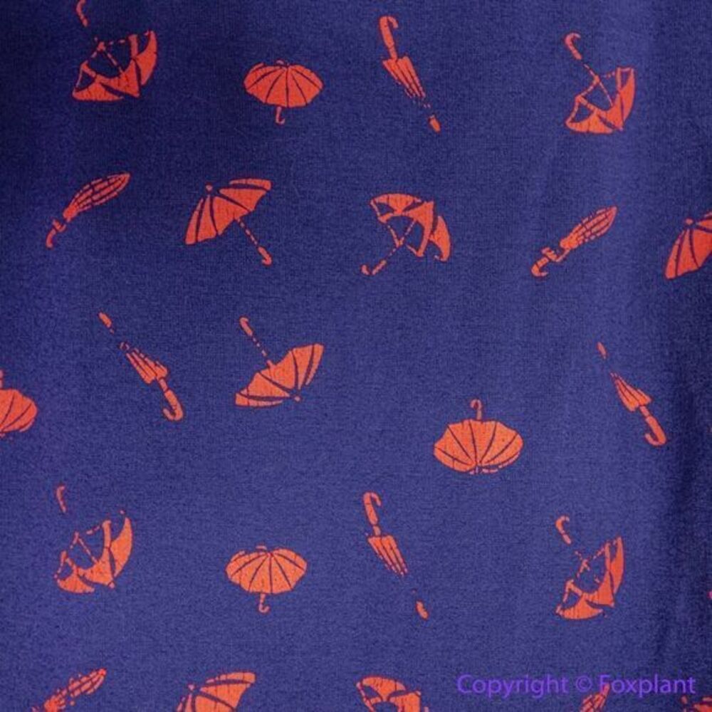 Unique Vintage‎ Gwynnie Bee Umbrella Print Navy Dress, plus size 0X - Picture 9 of 16